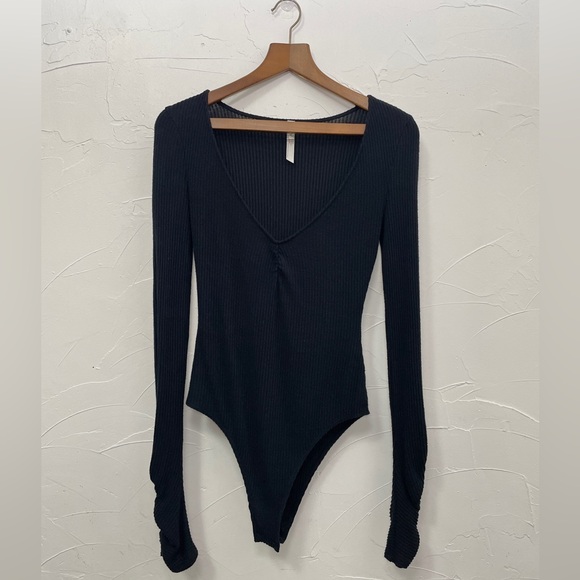 Free People Cozy Up With Me Knitted Bodysuit - Picture 7 of 8